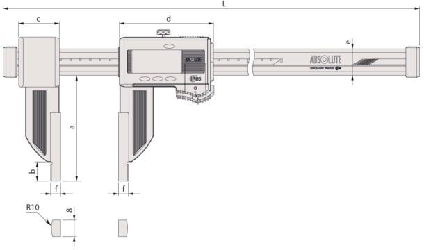 Mitutoyo M-552-304-10 เครื่องวัดคาลิเปอร์แบบดิจิตอล 0-1000mm, IP66